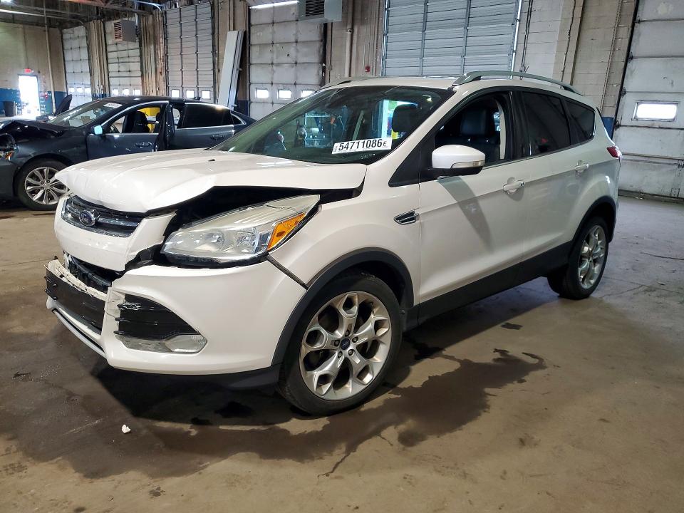 2014 Ford Escape VIN 1FMCU9J96EUB91356 COPART salvage auction — FRONT END, MI - CERTIFICATE OF TITLE, sold $975 on 2026-07-03 (photo 1)
