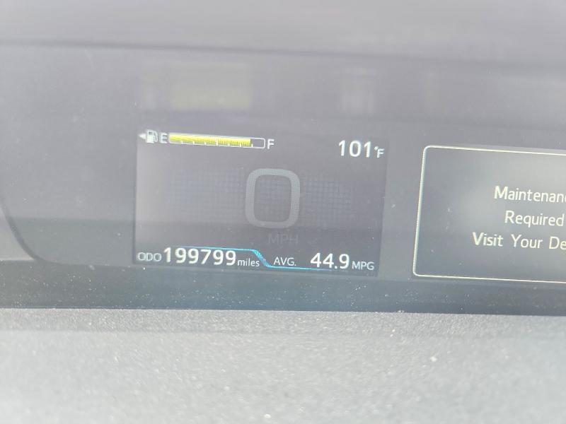 2021 Toyota Prius VIN JTDKAMFP1M3177016 COPART salvage auction — FRONT END, TX - SALVAGE VEHICLE TITLE, sold $3,850 on 2026-07-31 (photo 9)