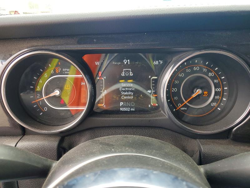 2021 Jeep VIN 1C4HJXEGXMW601028 COPART salvage auction — FRONT END, Ca - Salvage Certificate, sold $12,600 on 2026-07-02 (photo 9)