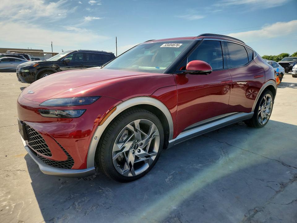 2023 Genesis Gv60 VIN KMUKEDTBXPU015412 COPART salvage auction — SIDE, Tx - Salvage Vehicle Title, sold $12,800 on 2026-07-09 (photo 1)