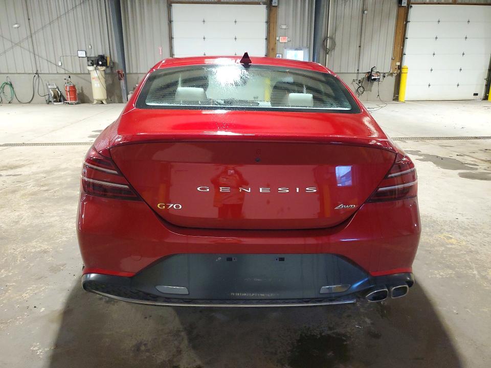 2023 Genesis G70 VIN KMTG34TA4PU132118 COPART salvage auction — FRONT END, Tn - Non-Repairable Certificate, sold $8,900 on 2026-07-21 (photo 6)