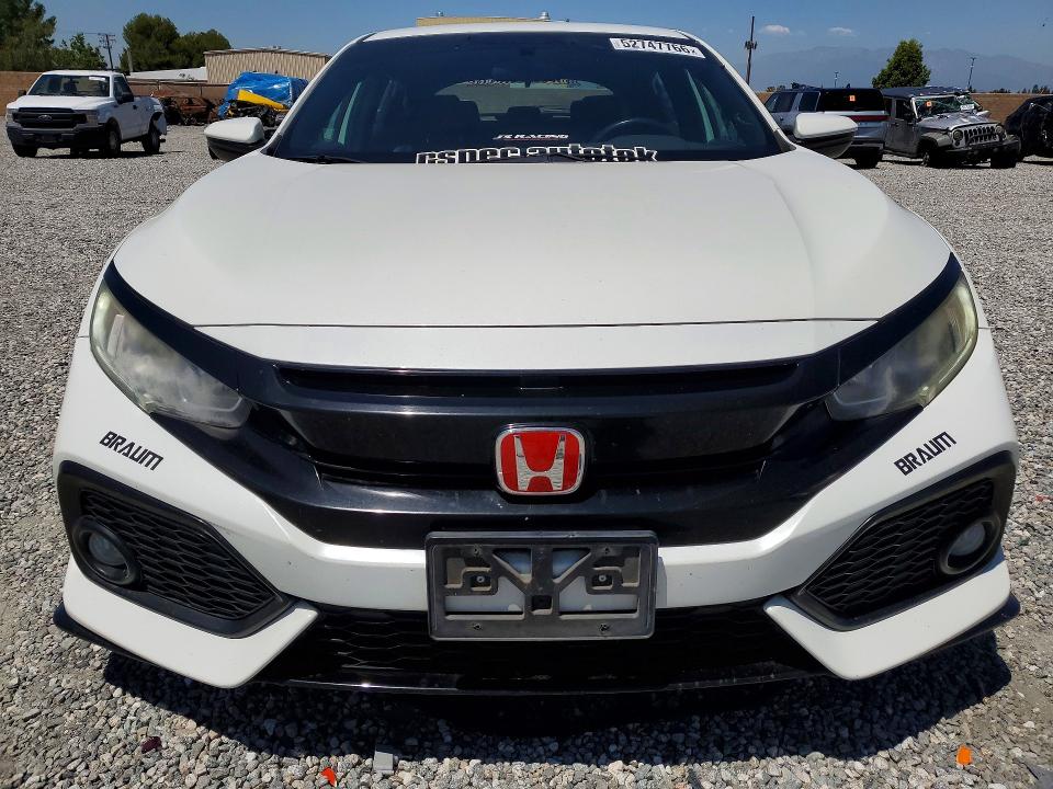 2018 Honda Civic VIN SHHFK7G41JU201915 COPART salvage auction — REAR END, Ca - Salvage Certificate, sold $1,100 on 2026-07-22 (photo 5)