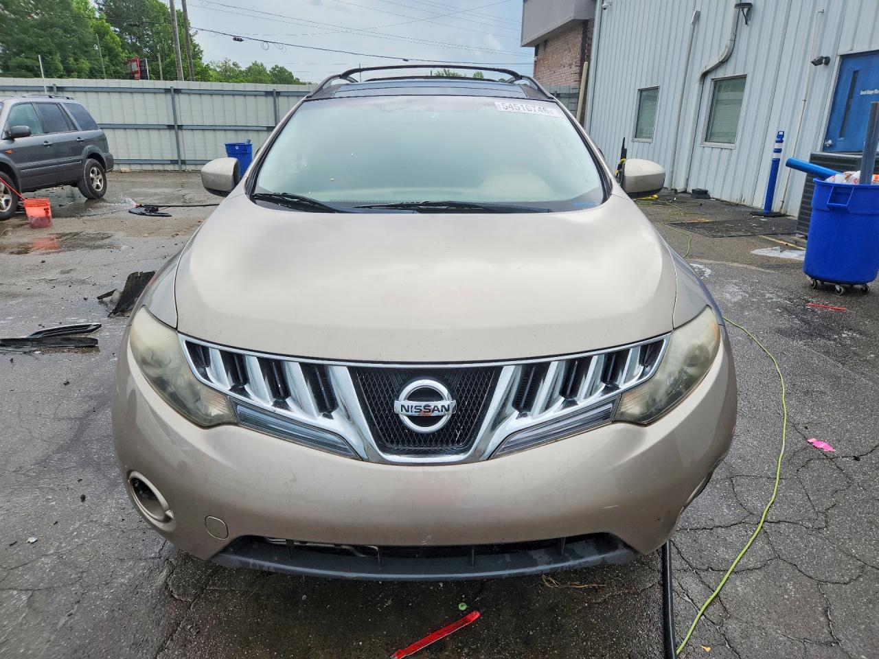 2010 Nissan Murano VIN JN8AZ1MU7AW011402 COPART salvage auction — Vandalized, AL - CERT OF TITLE-SALVAGE TITLE, sold $300 on 2026-06-25 (photo 5)