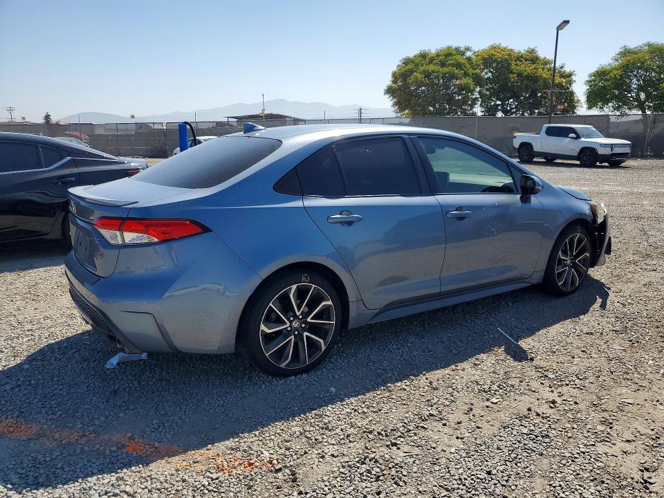 2021 Toyota Corolla VIN JTDS4MCE9MJ074724 COPART salvage auction — FRONT END, Ca - Salvage Certificate, sold $6,400 on 2026-07-24 (photo 3)