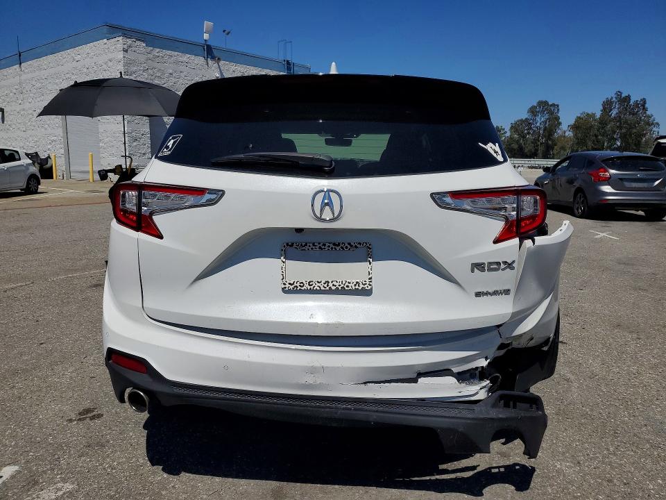 2021 Acura Rdx VIN 5J8TC2H55ML029189 COPART salvage auction — REAR END, Ca - Salvage Certificate, sold $11,500 on 2026-07-02 (photo 6)