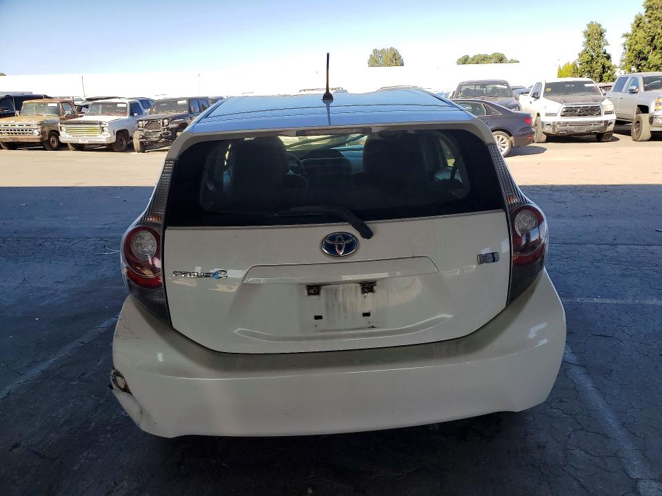 2012 Toyota Prius VIN JTDKDTB37C1516375 COPART salvage auction — FRONT END, Ca - Salvage Certificate, sold $575 on 2026-07-07 (photo 6)