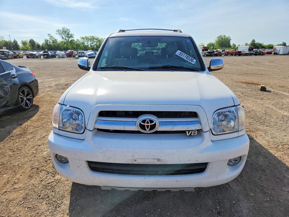 2007 Toyota Sequoia VIN 5TDBT48A17S278529 COPART salvage auction — REAR END, Il - Salvage Certificate, sold $1,150 on 2026-07-07 (photo 5)
