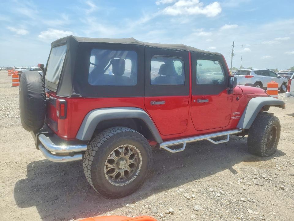 2010 Jeep Wrangler unlimited VIN 1J4BA3H14AL143614 COPART salvage auction — FRONT END, TX - SALVAGE VEHICLE TITLE, sold $2,600 on 2026-07-09 (photo 3)