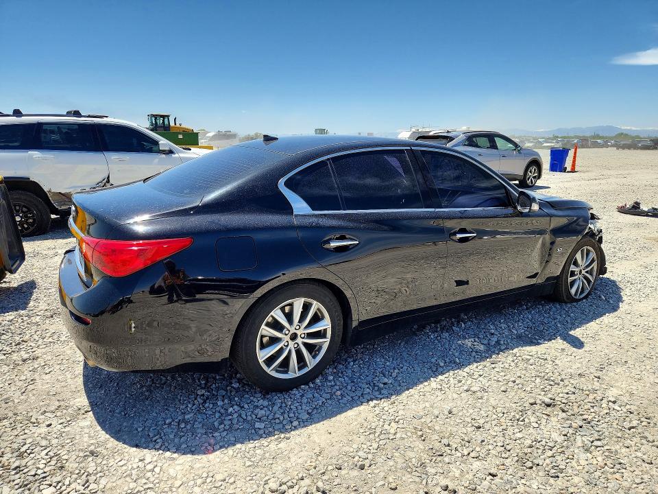 2014 Infiniti Q50 VIN JN1BV7AR7EM702688 COPART salvage auction — FRONT END, Co - Public - Salvage Title, sold $1,300 on 2026-07-07 (photo 3)
