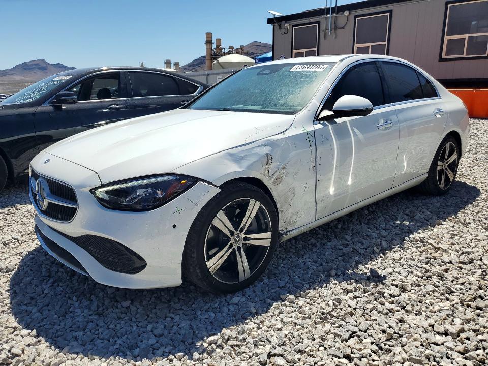 2025 Mercedes-benz C class VIN W1KAF4GBXSR275526 COPART salvage auction — FRONT END, Ca - Salvage Certificate, sold $23,800 on 2026-07-08 (photo 1)