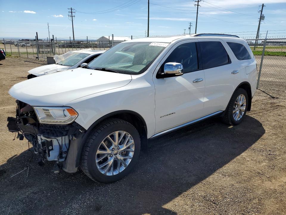 2015 Dodge Durango VIN 1C4RDJEG0FC810596 COPART salvage auction — FRONT END, AB - BOS - SALVAGE, sold $3,600 on 2026-07-02 (photo 1)