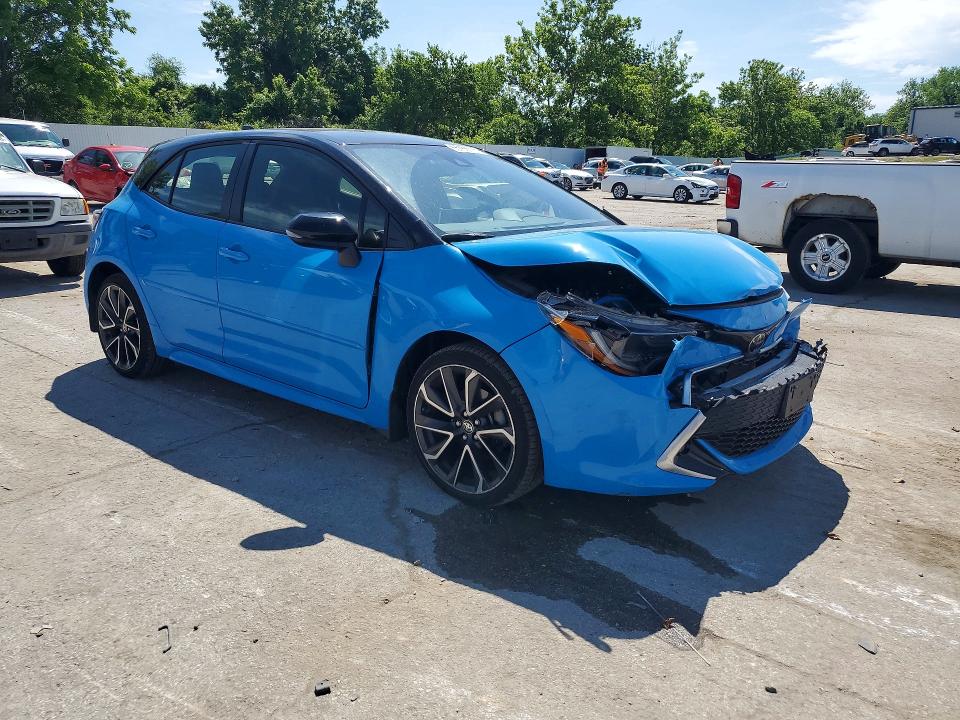 2022 Toyota Corolla VIN JTNC4MBE8N3182386 COPART salvage auction — FRONT END, Mo - Salvage Certificate Of Title, sold $7,400 on 2026-07-17 (photo 4)