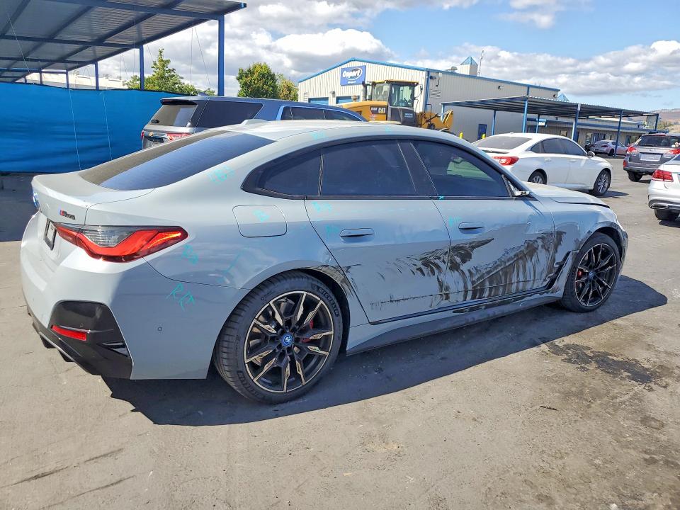 2023 BMW I4 VIN WBY33AW08PFR39954 COPART salvage auction — FRONT END, Ca - Salvage Certificate, sold $19,600 on 2026-07-02 (photo 3)