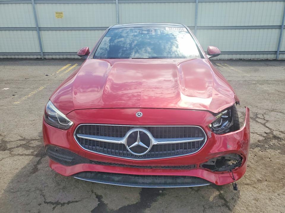 2024 Mercedes-benz C class VIN W1KAF4HB7RR217530 COPART salvage auction — FRONT END, PA - CERTIFICATE OF SALVAGE, sold $18,500 on 2026-07-17 (photo 5)