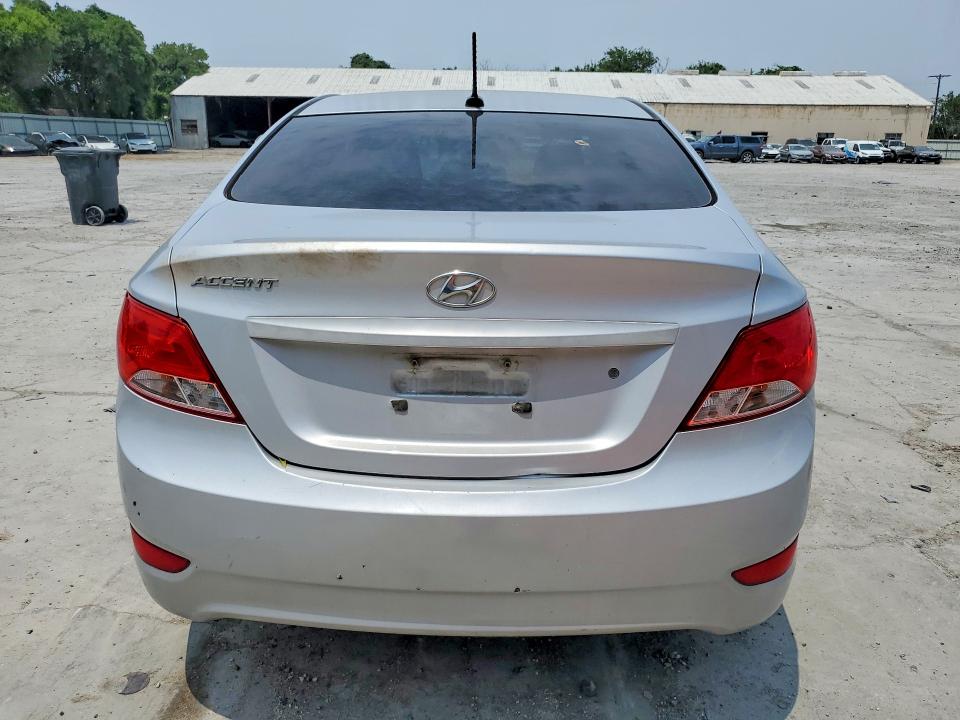2016 Hyundai Accent VIN KMHCT4AE5GU060215 COPART salvage auction — WATER/FLOOD, TX - SALVAGE TITLE-FLOOD DAMAGE, sold $400 on 2026-07-28 (photo 6)