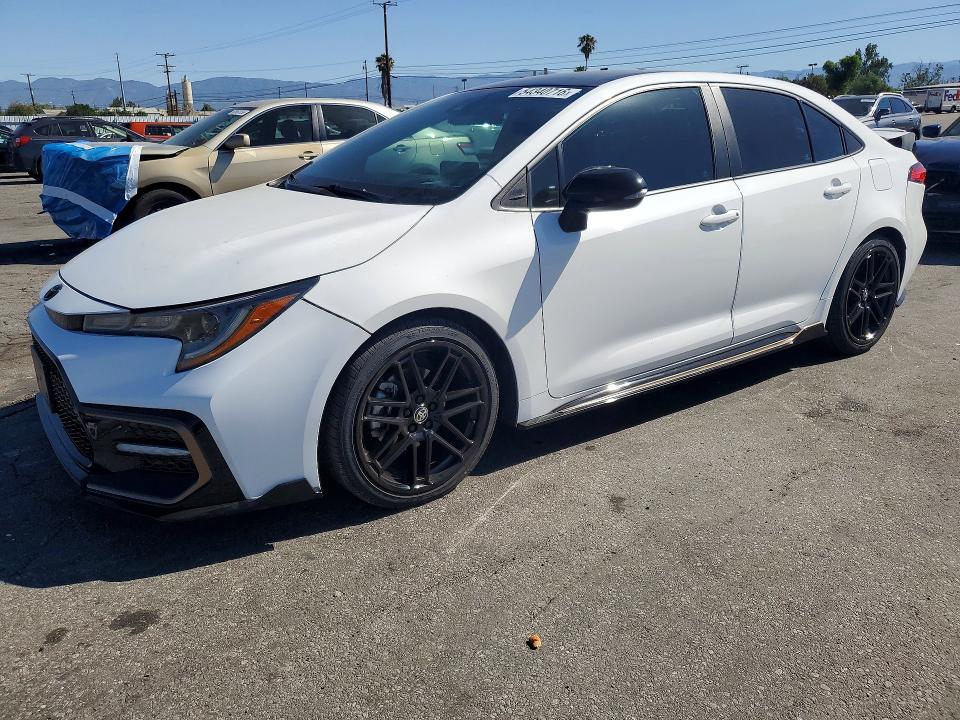 2022 Toyota Corolla VIN 5YFS4MCE0NP135116 COPART salvage auction — REAR END, Ca - Salvage Certificate, sold $4,350 on 2026-07-27 (photo 1)