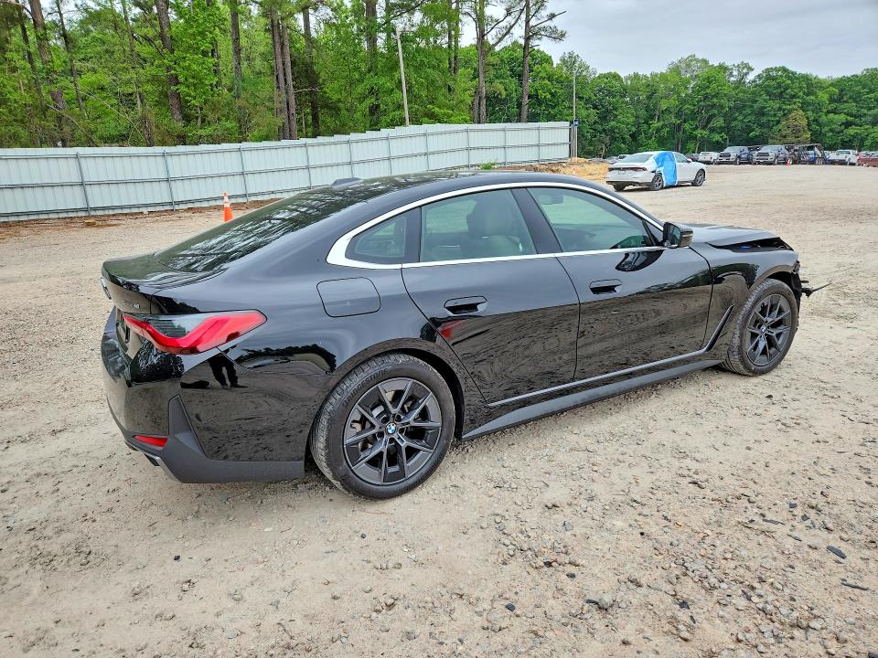 2025 BMW I4 VIN WBY23HD06SFV77753 COPART salvage auction — FRONT END, Nc - Salvage Certificate Of Title, sold $9,300 on 2026-07-31 (photo 3)