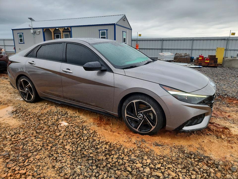 2022 Hyundai Elantra VIN KMHLR4AF1NU297661 COPART salvage auction — HAIL, Mo - Salvage Certificate Of Title, sold $9,400 on 2026-07-20 (photo 4)
