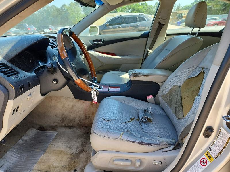 2008 Lexus ES VIN JTHBJ46G282183224 COPART salvage auction — FRONT END, Nc - Salvage Certificate Of Title, sold $975 on 2026-07-17 (photo 7)