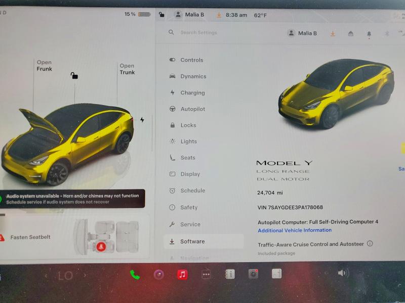 2023 Tesla Model y VIN 7SAYGDEE3PA178068 COPART salvage auction — SIDE, Salvage Title, sold $12,100 on 2026-07-29 (photo 9)