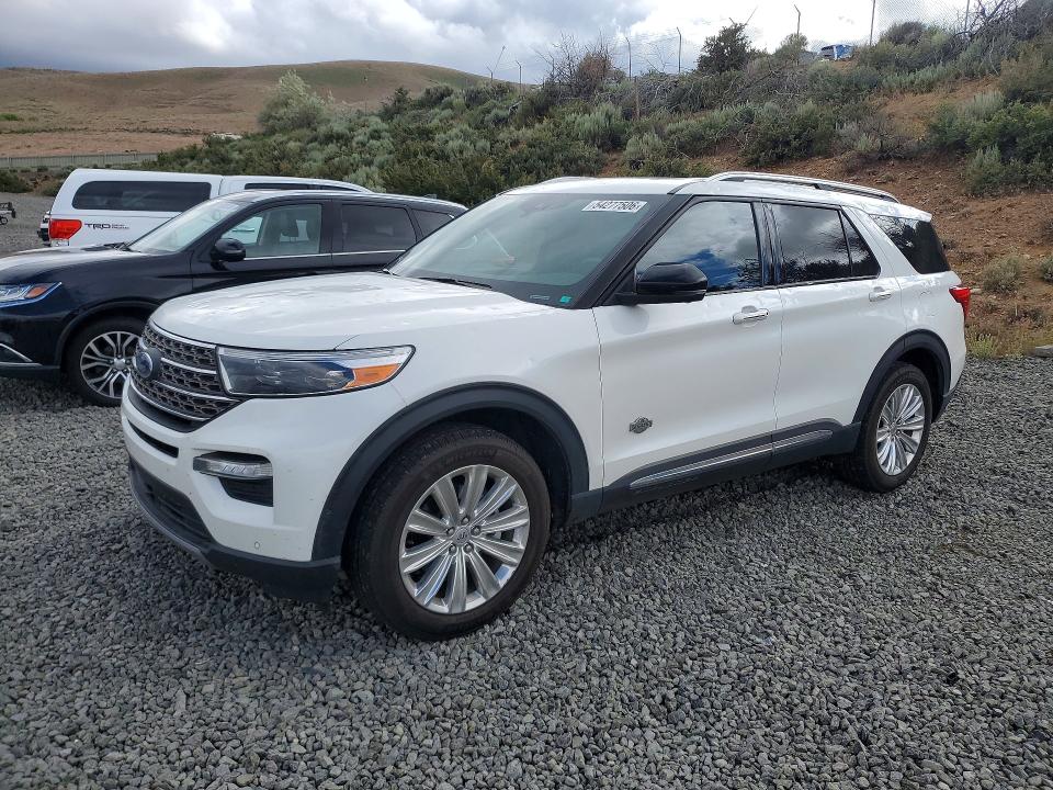 2022 Ford Explorer VIN 1FM5K8LC8NGC04513 COPART salvage auction — HAIL, Ks - Cert Of Title-Salvage, sold $21,800 on 2026-07-09 (photo 1)