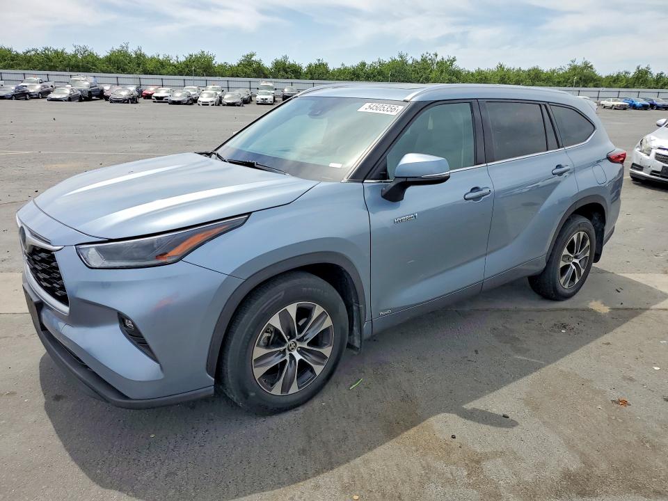 2021 Toyota Highlander VIN 5TDHBRCH1MS020747 — COPART salvage auction photo