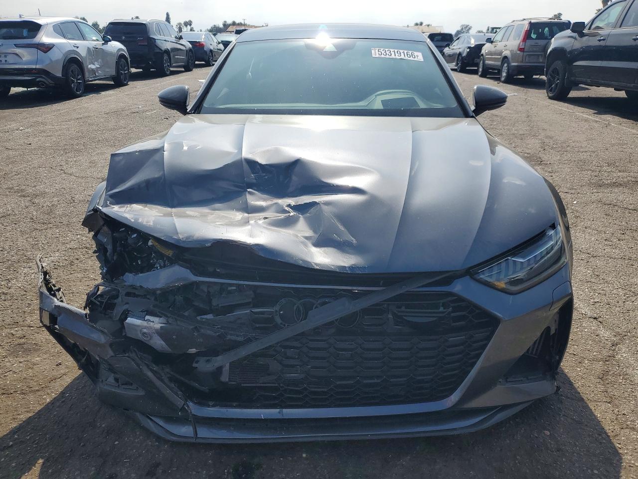 2021 Audi RS7 VIN WUAPCBF27MN906541 COPART salvage auction — Front End, CA - SALVAGE CERTIFICATE, sold $25,750 on 2026-07-07 (photo 5)