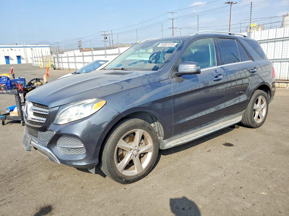 2016 Mercedes-benz Gle VIN 4JGDA5JB6GA684807 COPART salvage auction — MINOR DENT/SCRATCHES, Ca - Certificate Of Title (P), sold $8,400 on 2026-07-29 (photo 1)