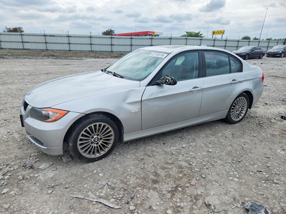 2006 BMW 3er VIN WBAVB17536NK36626 COPART salvage auction — SIDE, Il - Salvage Certificate, sold $975 on 2026-07-15 (photo 1)