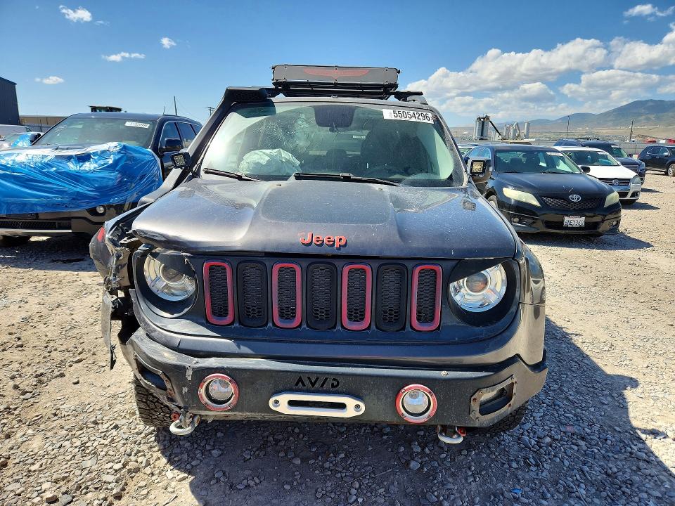 2017 Jeep Renegade VIN ZACCJBCB8HPF99903 COPART salvage auction — FRONT END, Ut - Salvage Certificate, sold $2,050 on 2026-08-11 (photo 5)