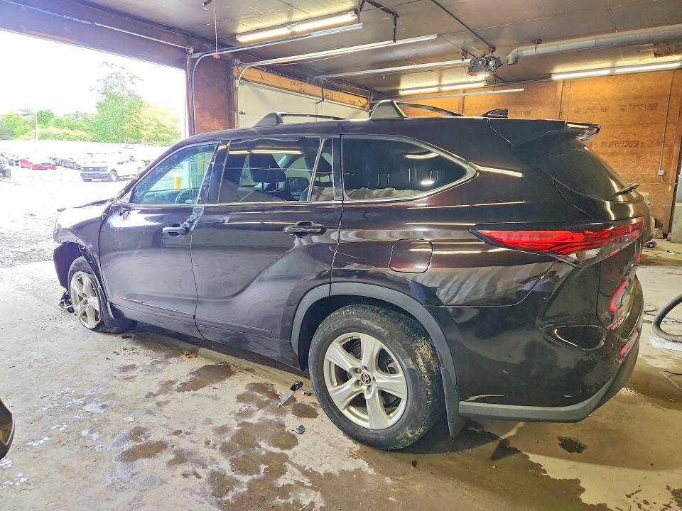 2021 Toyota Highlander VIN 5TDCZRBHXMS058128 COPART salvage auction — FRONT END, PA - CERTIFICATE OF SALVAGE, sold $7,000 on 2026-07-02 (photo 2)