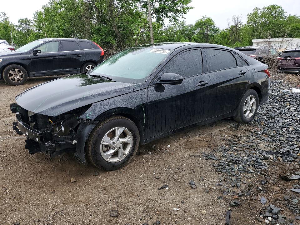 2022 Hyundai Elantra VIN KMHLL4AG8NU244420 COPART salvage auction — FRONT END, Md - Cert Of Salvage < 75% Damage, sold $3,700 on 2026-07-14 (photo 1)