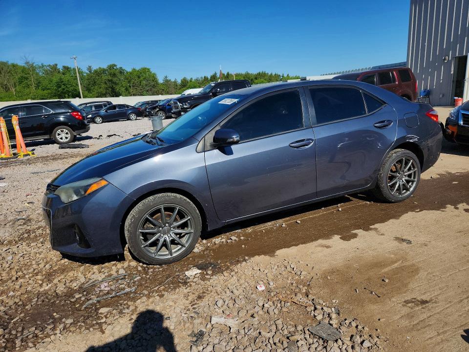 2015 Toyota Corolla VIN 5YFBURHEXFP332947 COPART salvage auction — HAIL, Wi - Certificate Of Title, sold $2,350 on 2026-07-20 (photo 1)