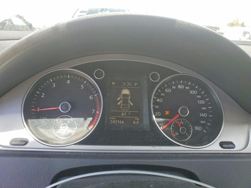 2012 Volkswagen Passat cc VIN WVWMN7ANXCE540923 COPART salvage auction — REAR END, Ca - Non-Repairable Vehicle Cert, sold $550 on 2026-08-18 (photo 9)