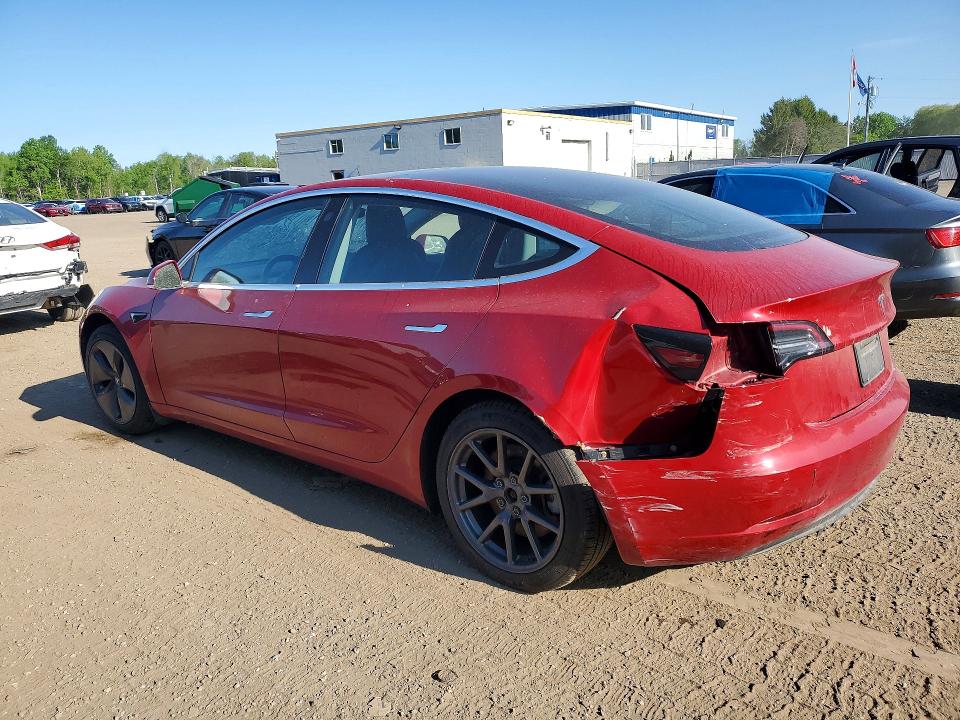 2018 Tesla Model 3 VIN 5YJ3E1EB8JF109551 COPART salvage auction — REAR END, On - Permit Salvage, sold $7,600 on 2026-07-14 (photo 2)