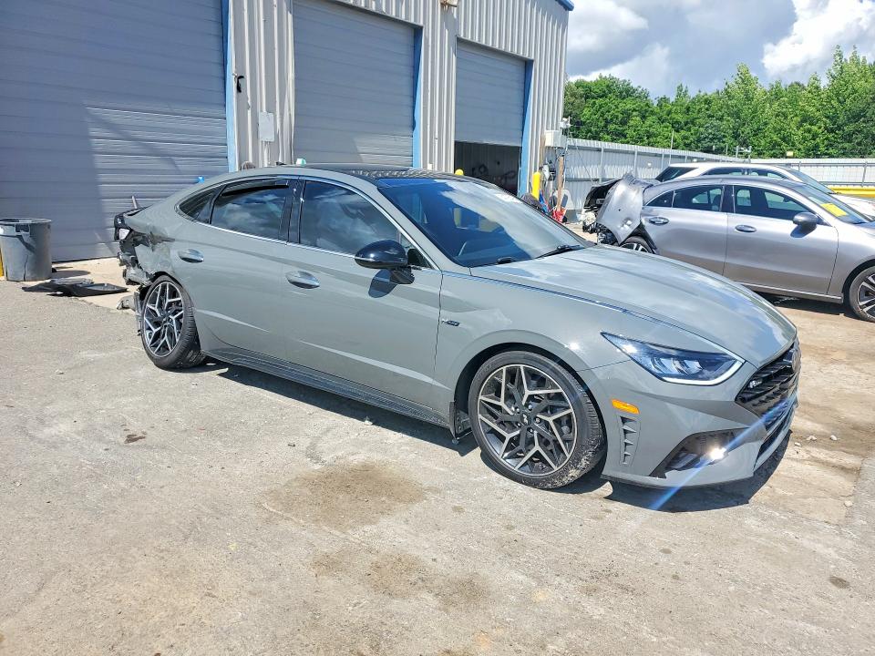 2021 Hyundai Sonata VIN 5NPEK4JC3MH105866 COPART salvage auction — REAR END, TN - SALVAGE CERTIFICATE (P), sold $175 on 2026-07-28 (photo 4)