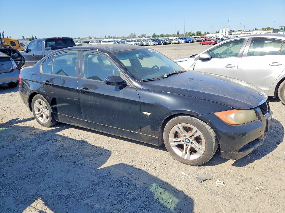 2008 BMW 3 series VIN WBAVA37588NL54947 COPART salvage auction — FRONT END, Ca - Dis/Dlr/Exp Only Clean Title (P), sold $325 on 2026-07-07 (photo 4)