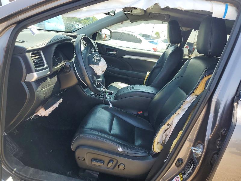 2016 Toyota Highlander VIN 5TDKKRFH1GS504925 COPART salvage auction — FRONT END, Ca - Salvage Certificate, sold $4,500 on 2026-07-24 (photo 7)