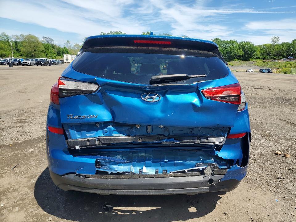 2020 Hyundai Tucson VIN KM8J23A4XLU190951 COPART salvage auction — REAR END, Tx - Salvage Vehicle Title, sold $3,800 on 2026-07-09 (photo 6)