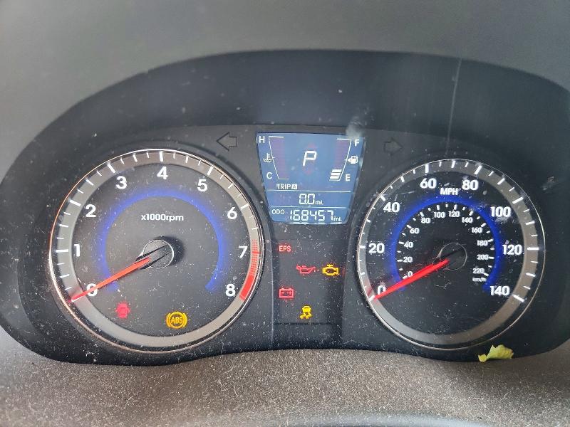 2013 Hyundai Accent VIN KMHCU5AE0DU096571 COPART salvage auction — FRONT END, MT - CERTIFICATE OF TITLE, sold $400 on 2026-07-30 (photo 9)