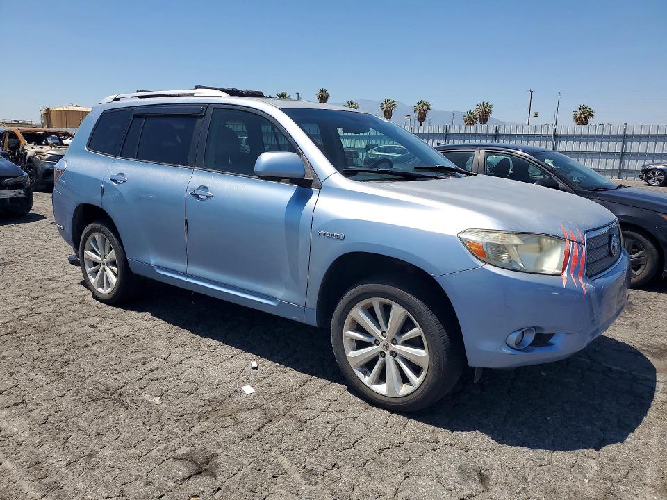 2008 Toyota Highlander VIN JTEEW44A682007755 COPART salvage auction — MECHANICAL, Ca - App For Dup Clean Or Ac, sold $925 on 2026-07-06 (photo 4)