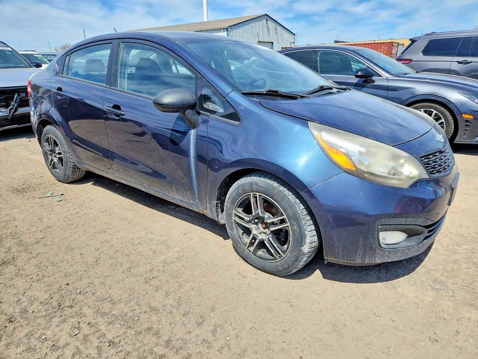 2013 Kia Rio VIN KNADM4A35D6127283 COPART salvage auction — REAR END, On - Permit Salvage, sold $425 on 2026-07-07 (photo 4)