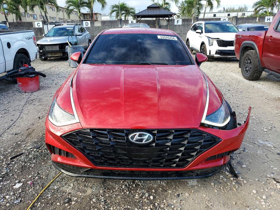 2021 Hyundai Sonata VIN 5NPEL4JAXMH079293 COPART salvage auction — FRONT END, Fl - Certificate Of Destruction, sold $1,350 on 2026-07-13 (photo 5)