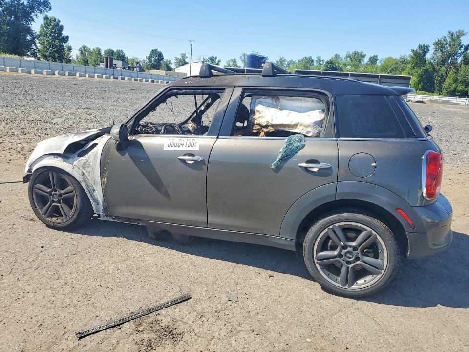 2012 Mini Cooper VIN WMWZC3C53CWL83602 COPART salvage auction — BURN, Or - Salvage Title Certificate, sold $300 on 2026-07-13 (photo 2)