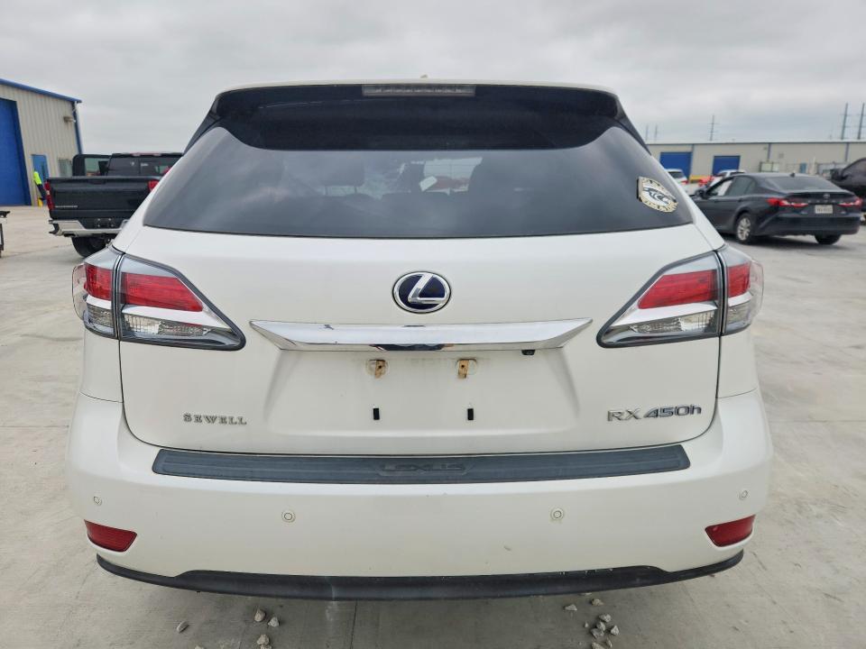 2013 Lexus Rx VIN JTJZB1BA2D2007262 COPART salvage auction — ROLLOVER, Tx - Salvage Vehicle Title, sold $2,000 on 2026-07-19 (photo 6)