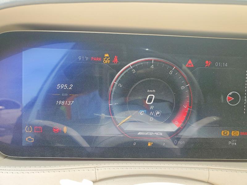 2019 Mercedes-Benz S-Class VIN WDDUG8JB9KA433198 COPART salvage auction — Mechanical, MO - DEALER ONLY CLEAN TITLE (P), sold $35,750 on 2026-07-08 (photo 9)