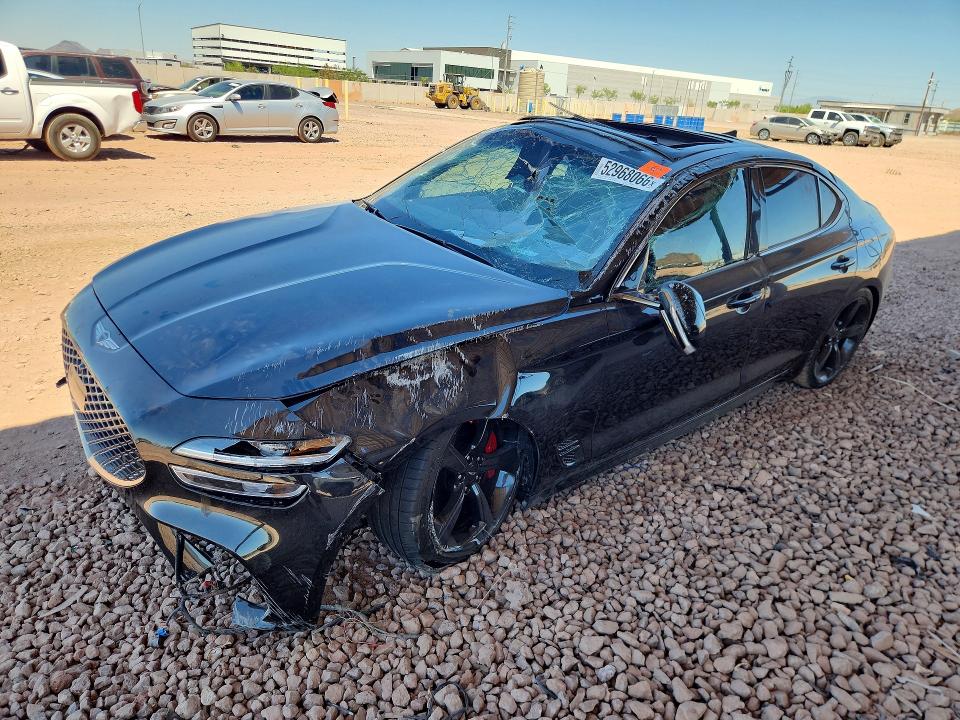 2026 Genesis G70 VIN KMTG44SE0TU160218 COPART salvage auction — ROLLOVER, Az - Cert Of Title - Salvage, sold $4,999 on 2026-07-25 (photo 1)