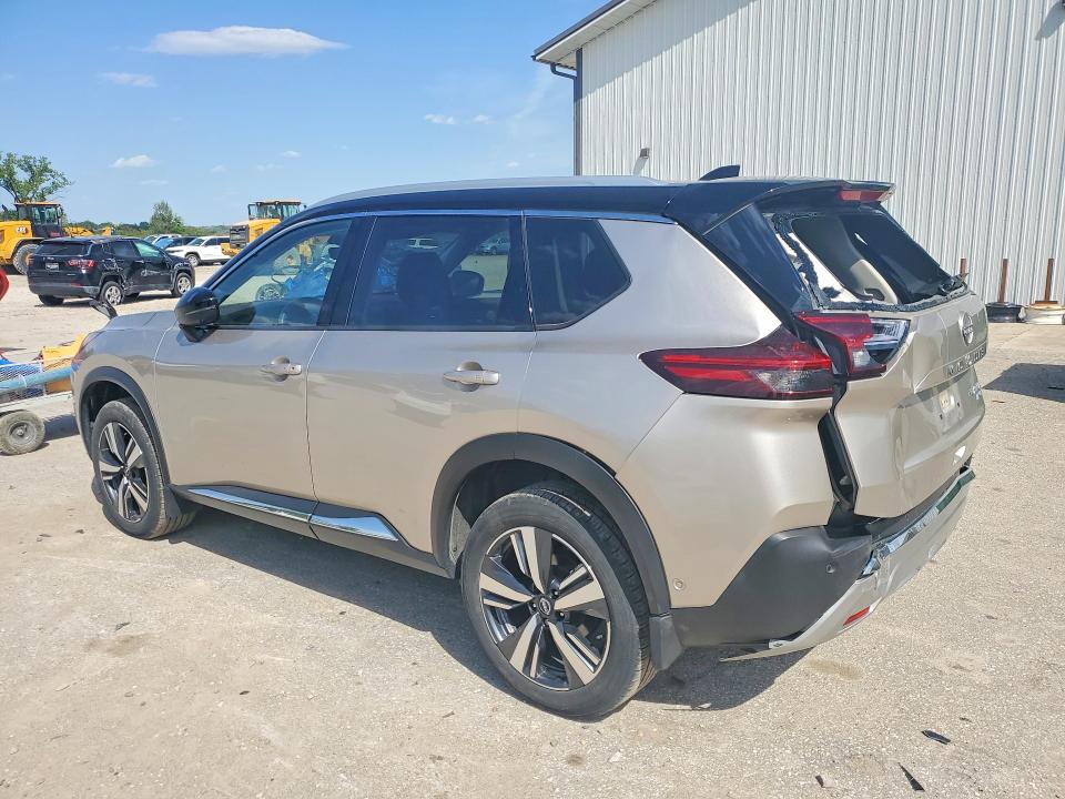 2022 Nissan Rogue VIN JN8BT3DD1NW275044 COPART salvage auction — REAR END, Ia - Cert Of Title-Salvage Title, sold $10,700 on 2026-07-10 (photo 2)