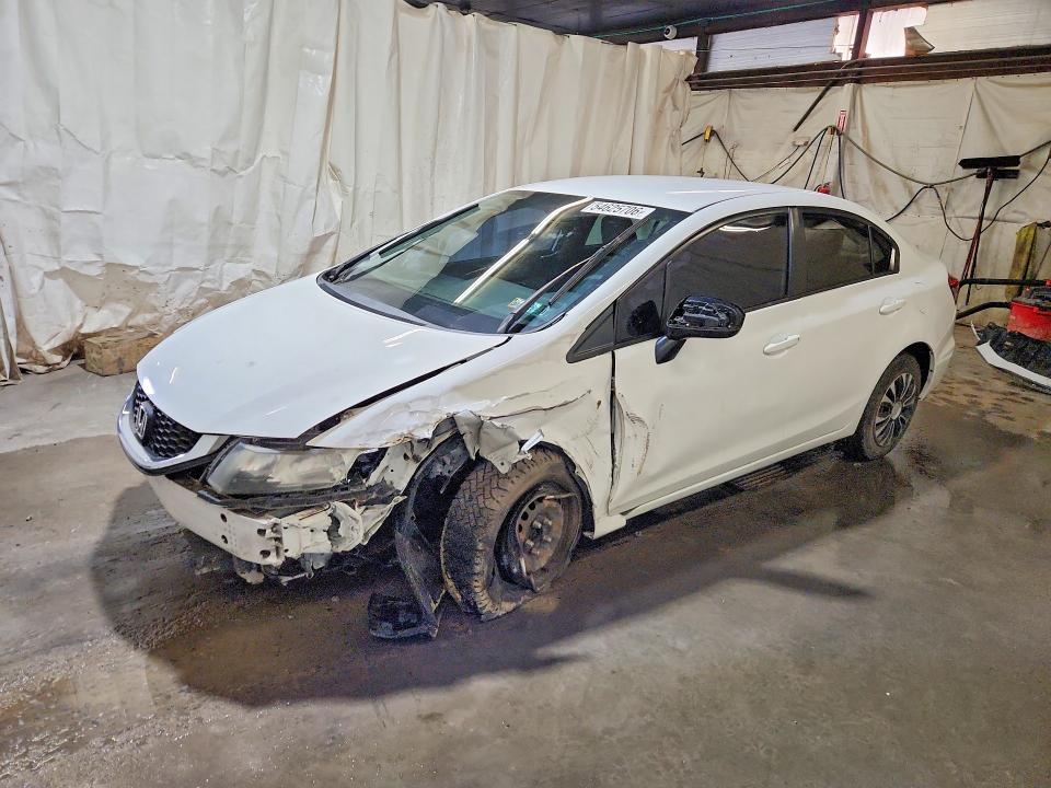 2015 Honda Civic VIN 19XFB2F5XFE101615 COPART salvage auction — FRONT END, Pa - Certificate Of Salvage, sold $175 on 2026-07-23 (photo 1)