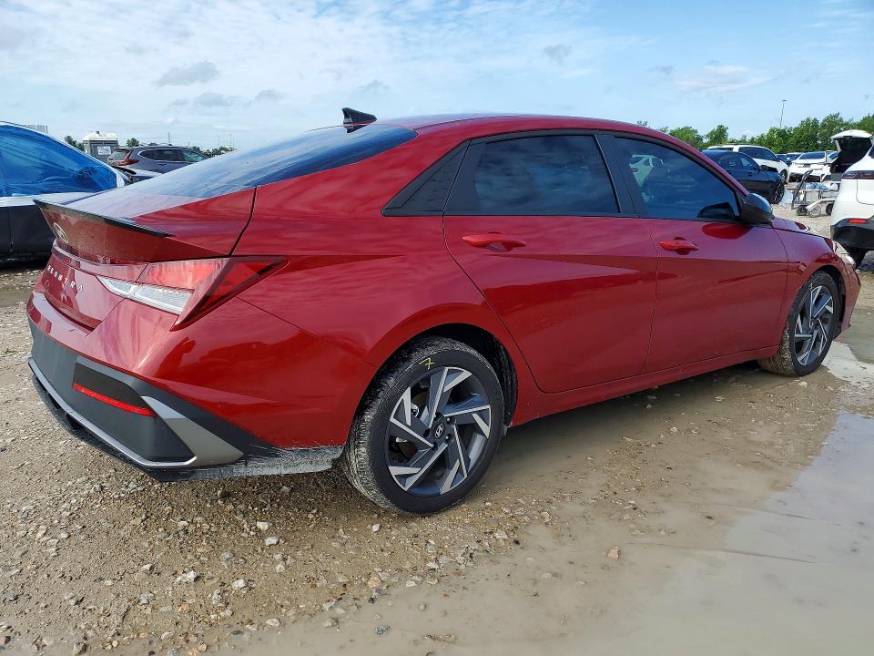 2025 Hyundai Elantra VIN KMHLM4DG3SU085228 COPART salvage auction — FRONT END, Tx - Salvage Vehicle Title, sold $5,900 on 2026-07-07 (photo 3)